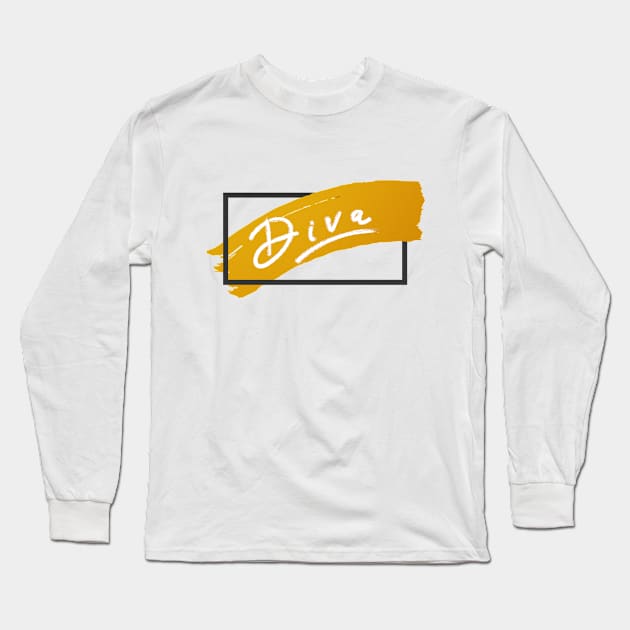 Diva Long Sleeve T-Shirt by tavare